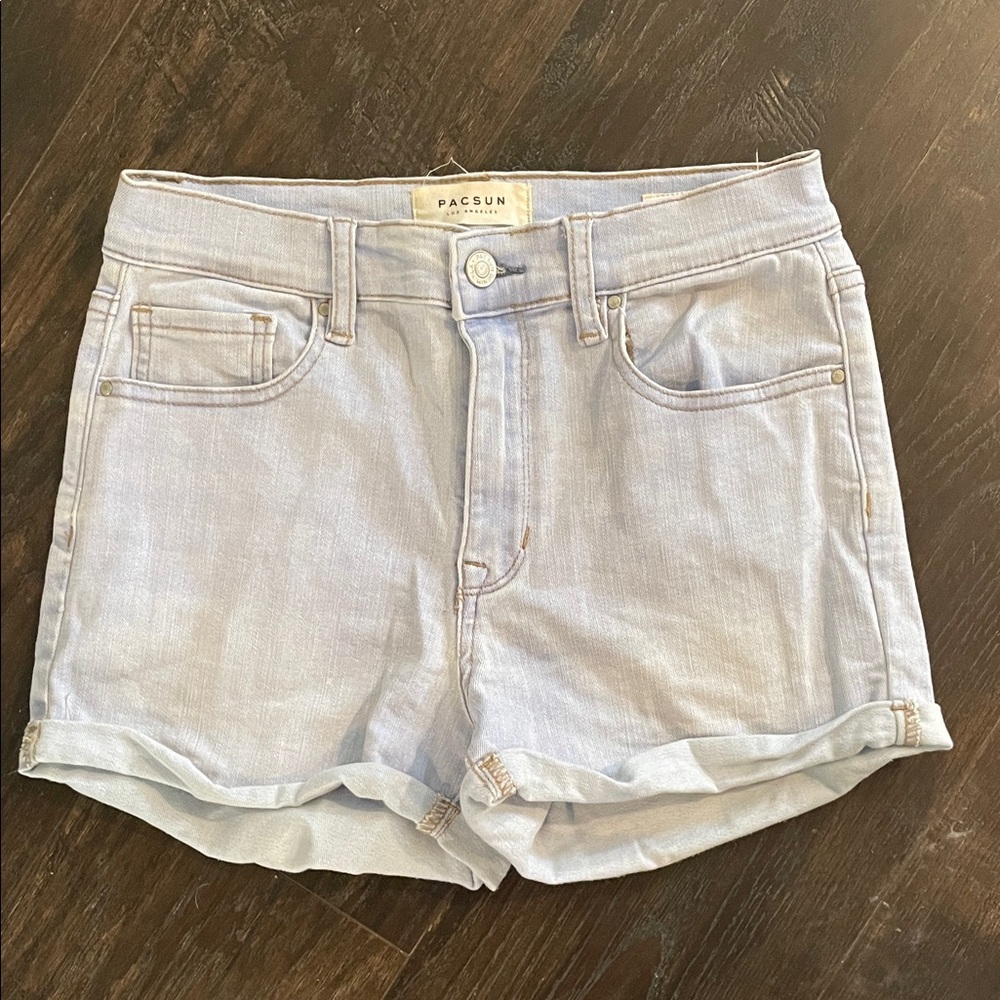PacSun Women's Soft Blue Jean Shorts